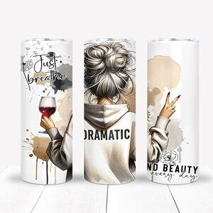 Tumbler Set With Metal Straw And Brush